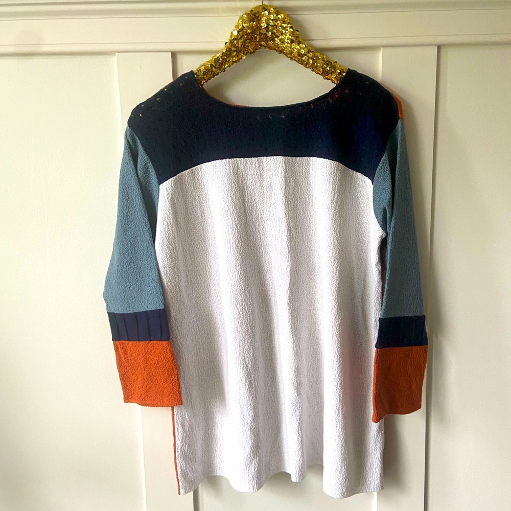 Margaret Winters Yoked Shift Tunic/Dress Colorblock NWT
